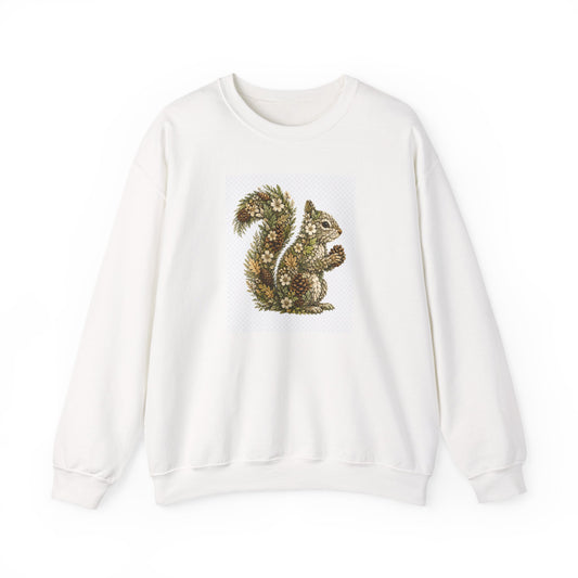 Floral Squirrel Crewneck Sweatshirt
