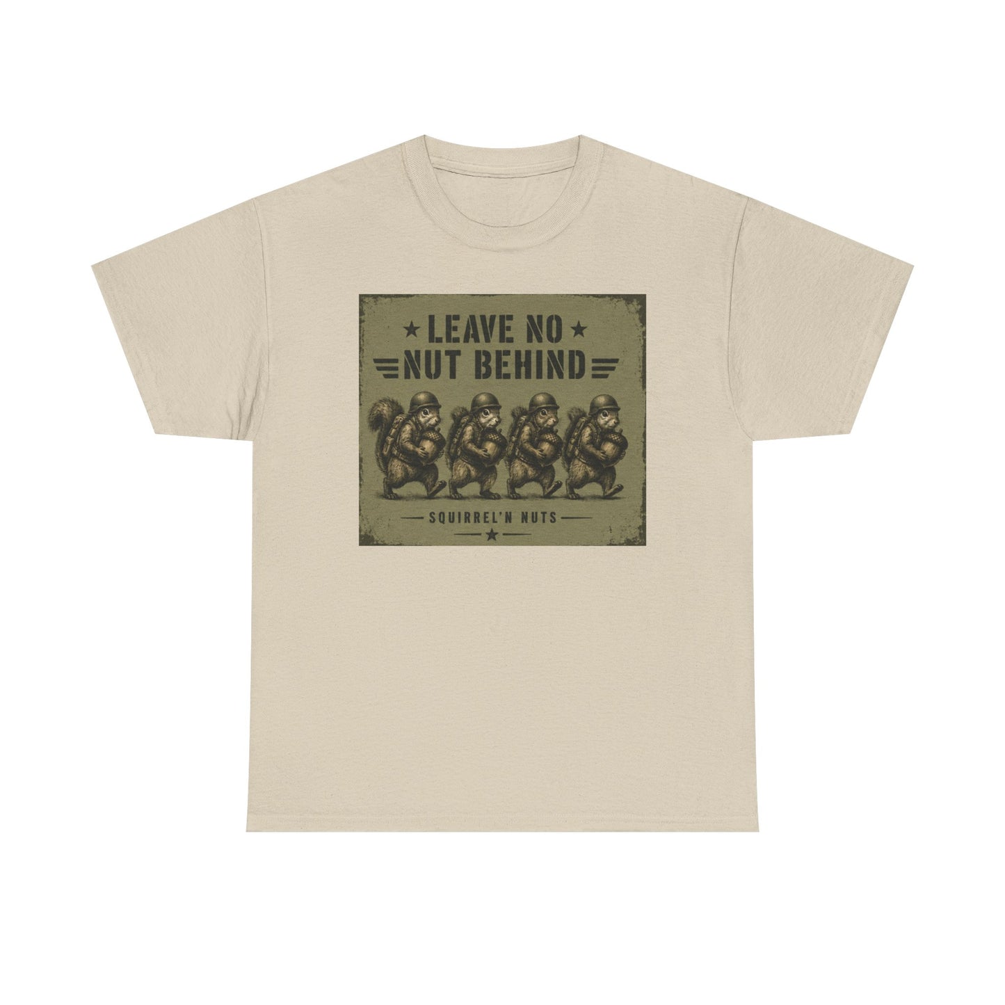 Leave No Nut Behind Tee — Funny Squirrel Conservation Graphic T-Shirt