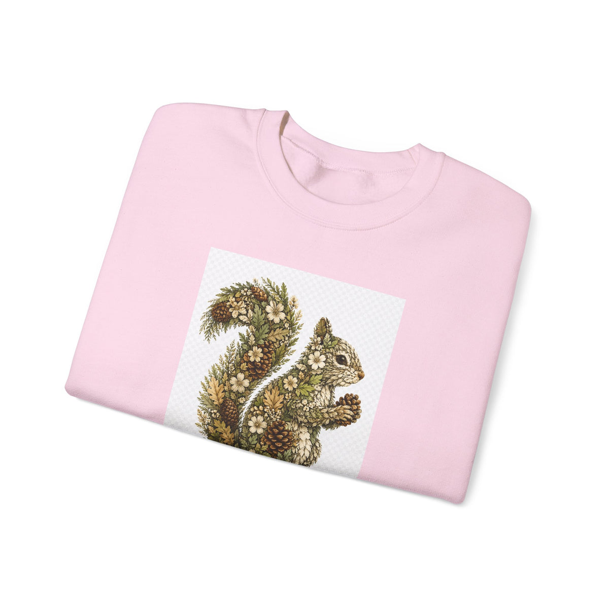 Floral Squirrel Crewneck Sweatshirt