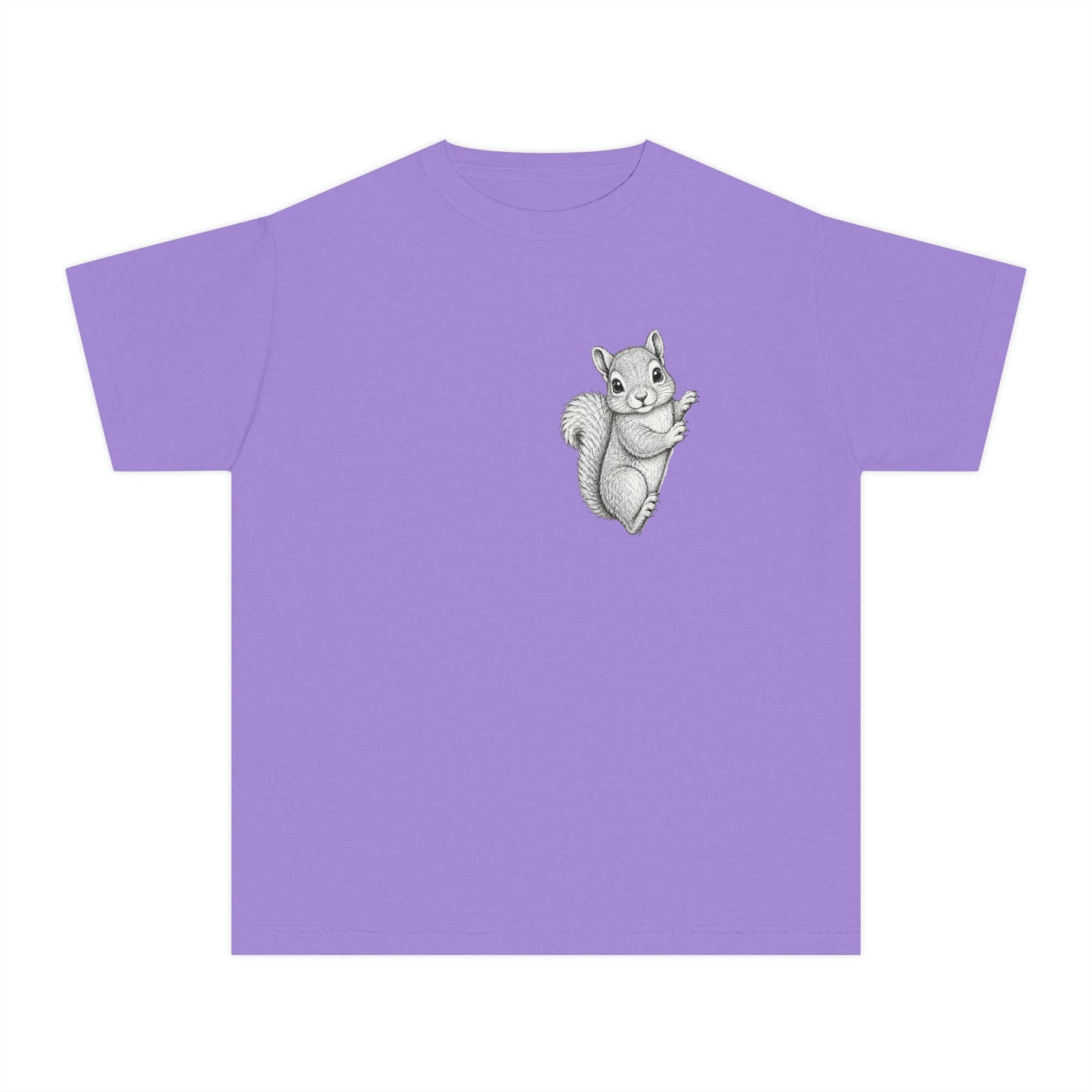 Youth Tee — Cute Hand-Drawn Squirrel Graphic Shirt