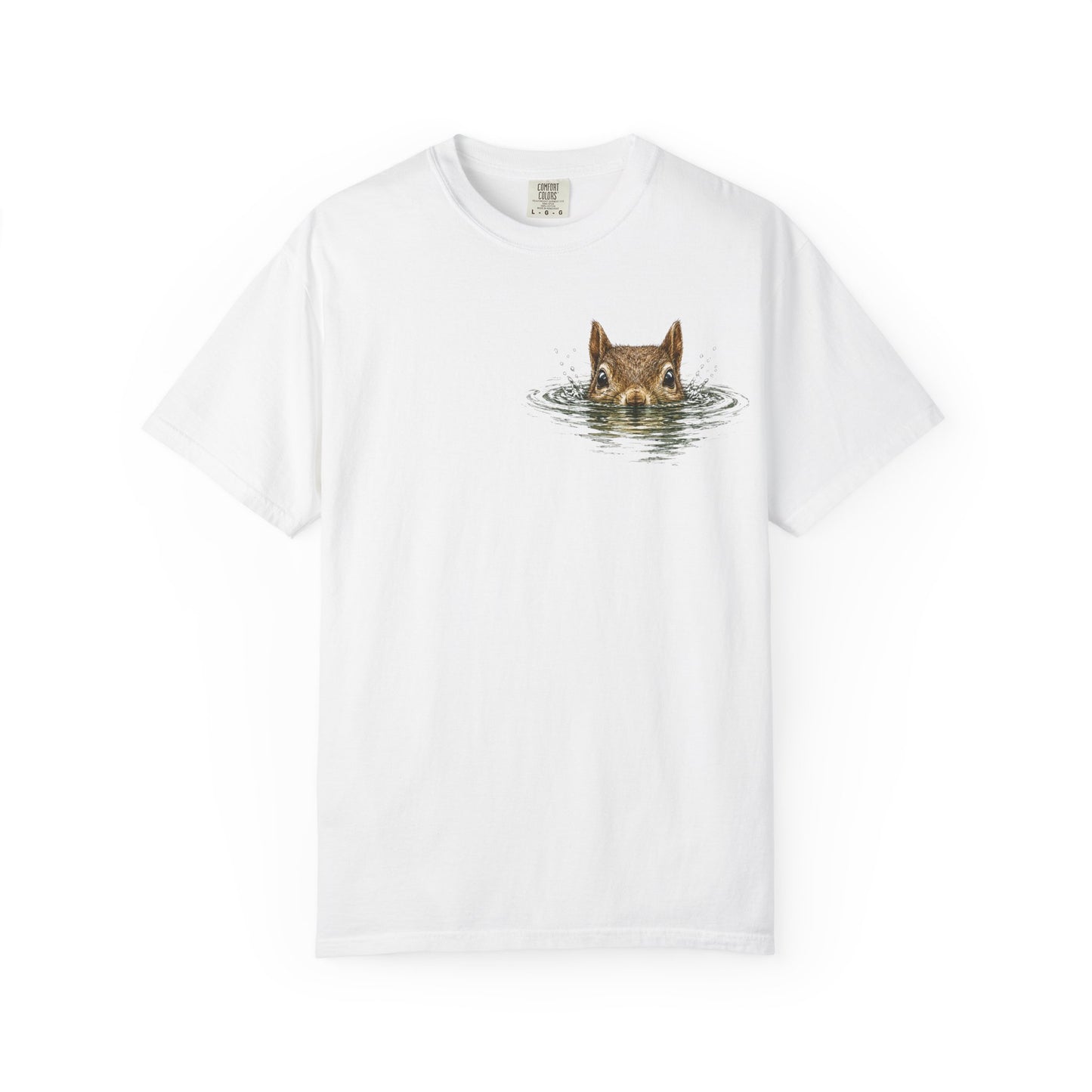 Squirrel Peek Graphic T-Shirt — Cute Woodland Animal Tee