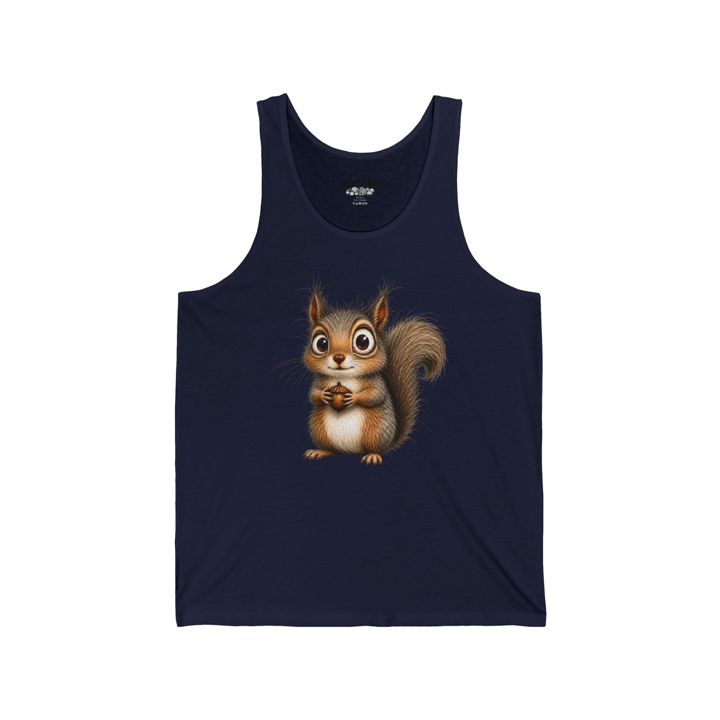 Cute Cartoon Squirrel Tank Top — Adorable Woodland Animal Graphic Tee
