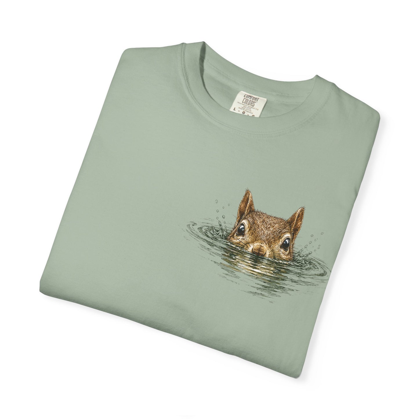Squirrel Peek Graphic T-Shirt — Cute Woodland Animal Tee