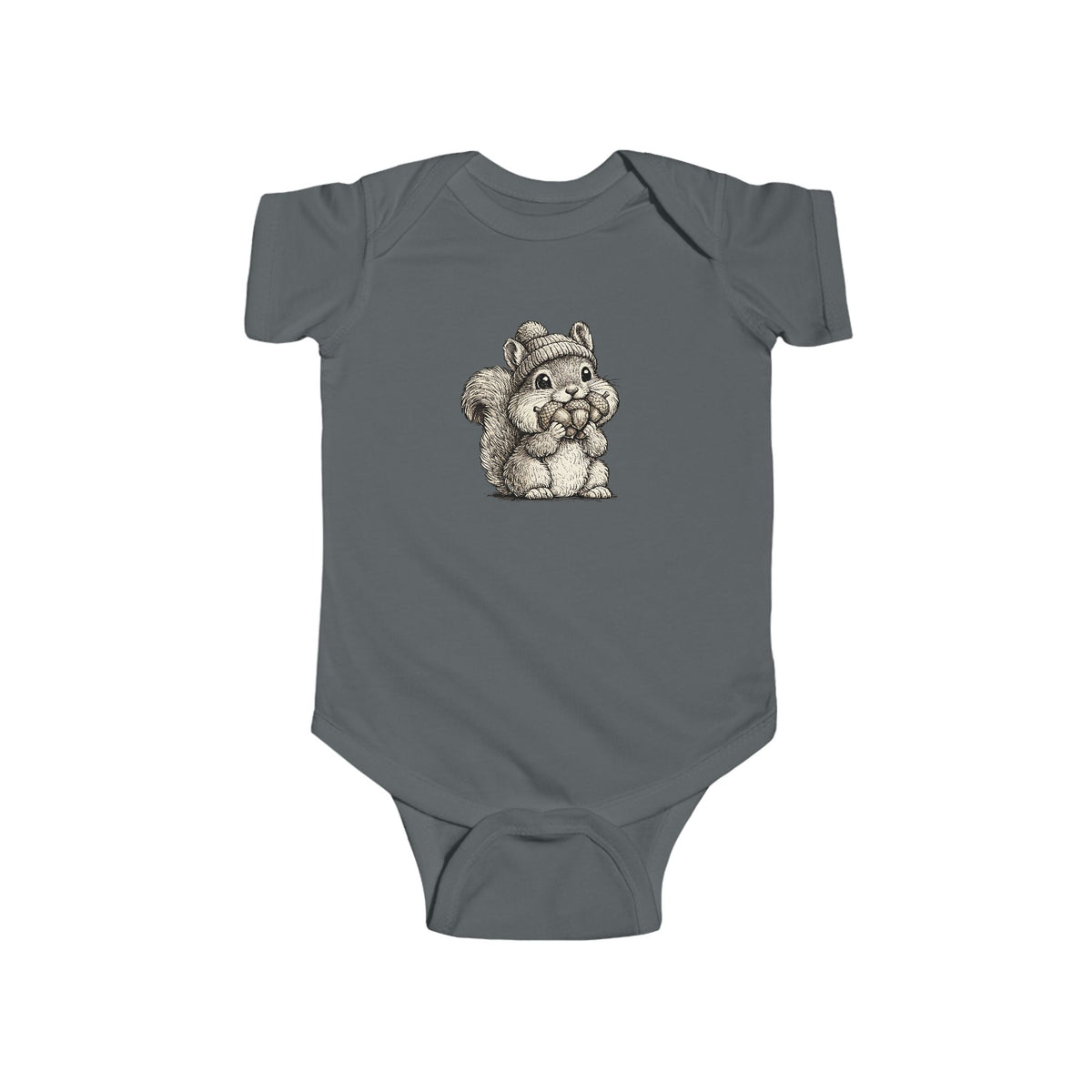 Cute Squirrel'n Nut  Infant Bodysuit – Adorable Sketch Baby Onesie