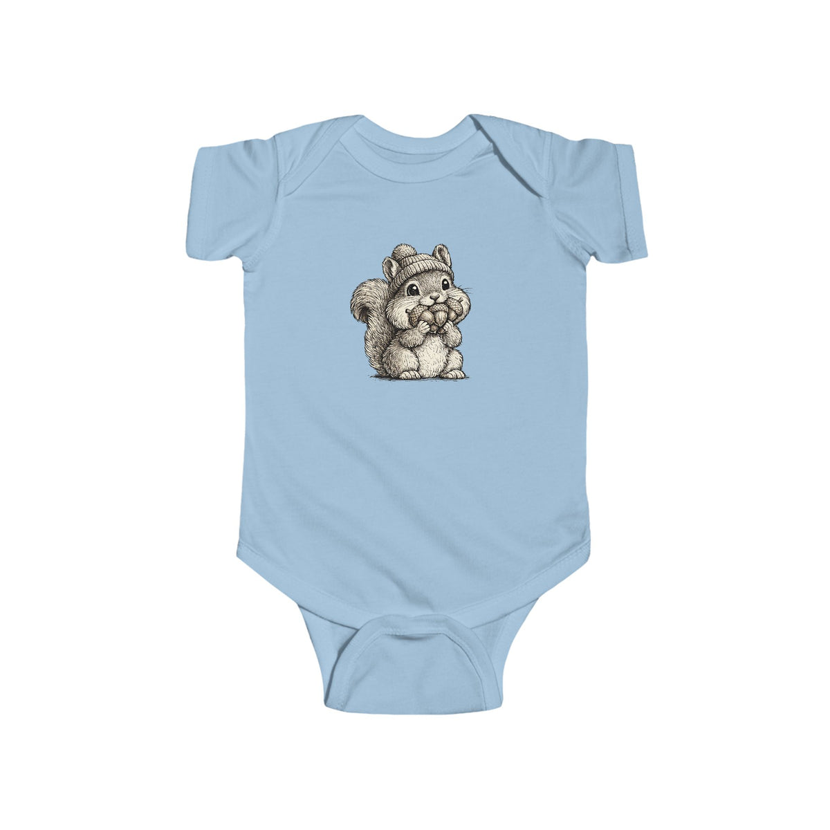 Cute Squirrel'n Nut  Infant Bodysuit – Adorable Sketch Baby Onesie