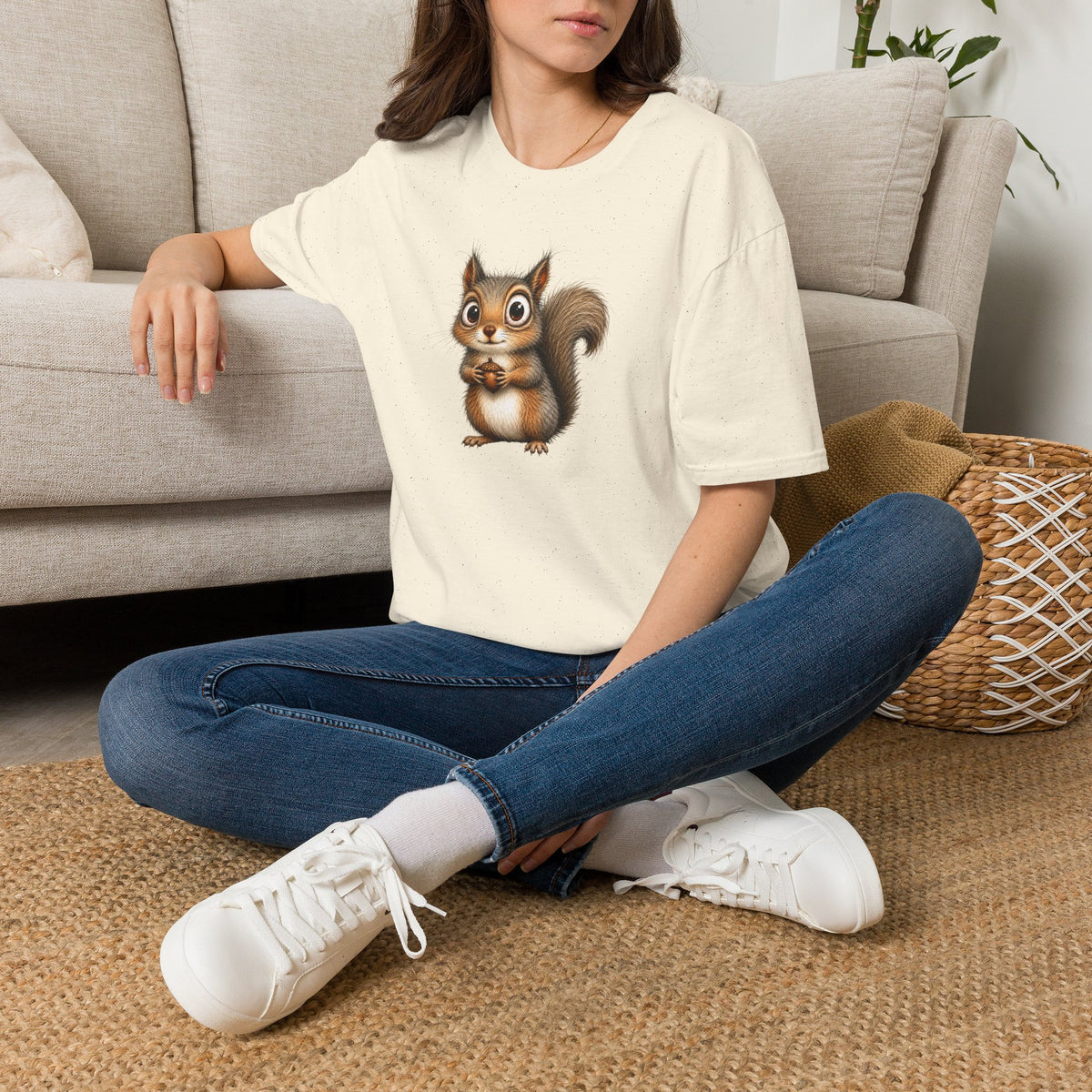 Cute Squirrel Graphic T-Shirt — Adorable Woodland Animal Tee