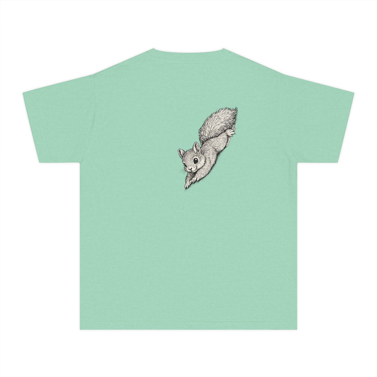 Youth Tee — Cute Hand-Drawn Squirrel Graphic Shirt