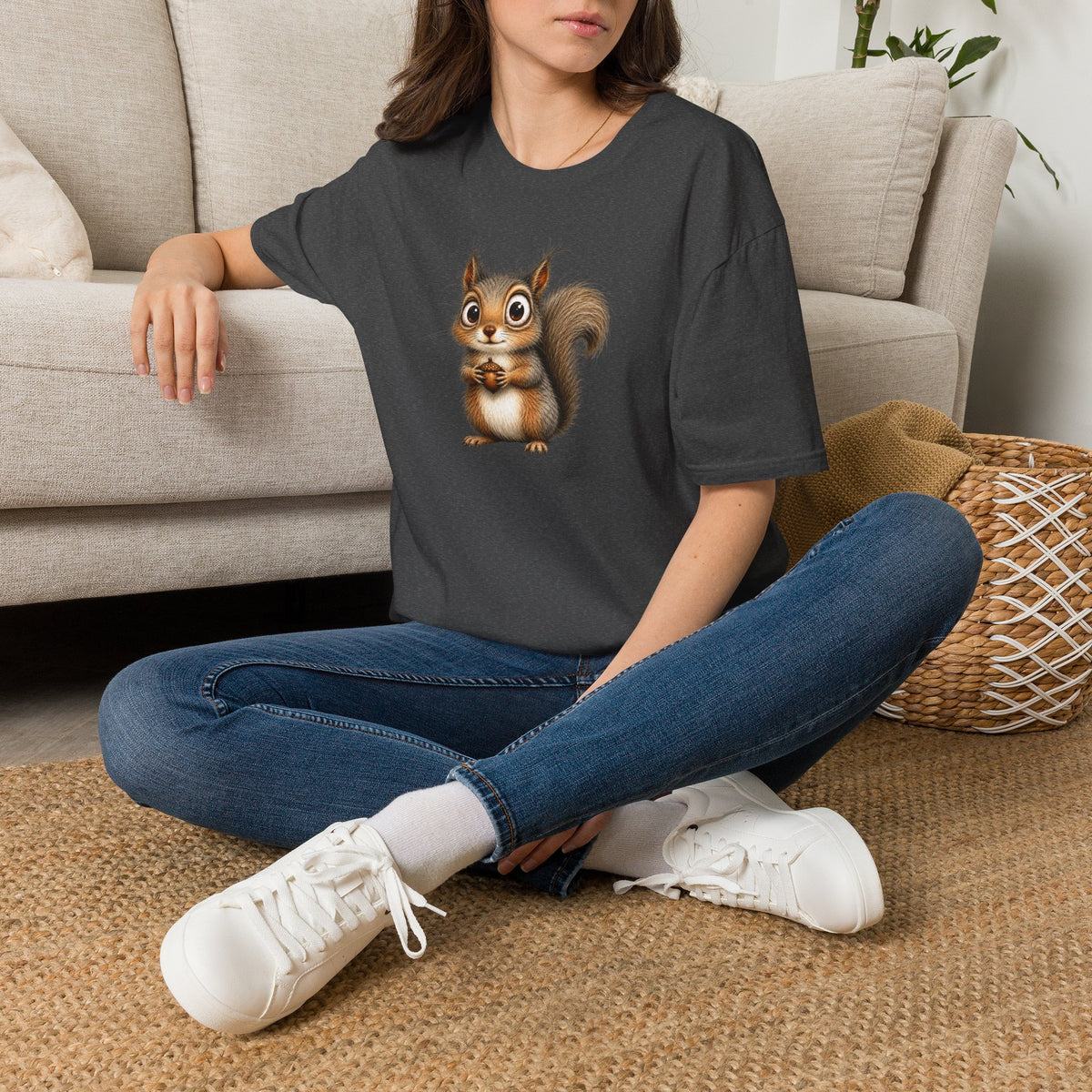 Cute Squirrel Graphic T-Shirt — Adorable Woodland Animal Tee