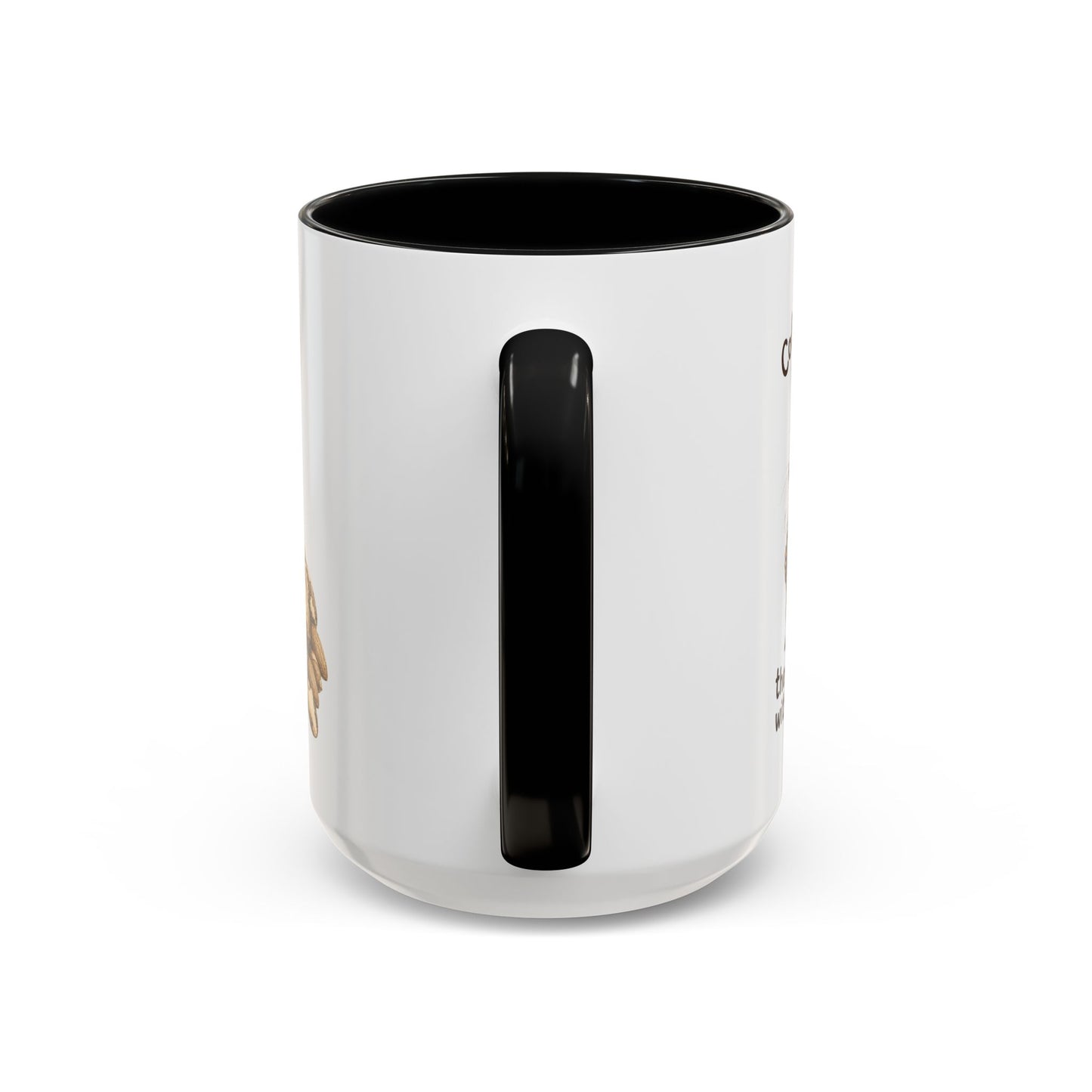 Coffee Mug - Rustic Coffee Beans Illustration Accent Mug (11/15oz)