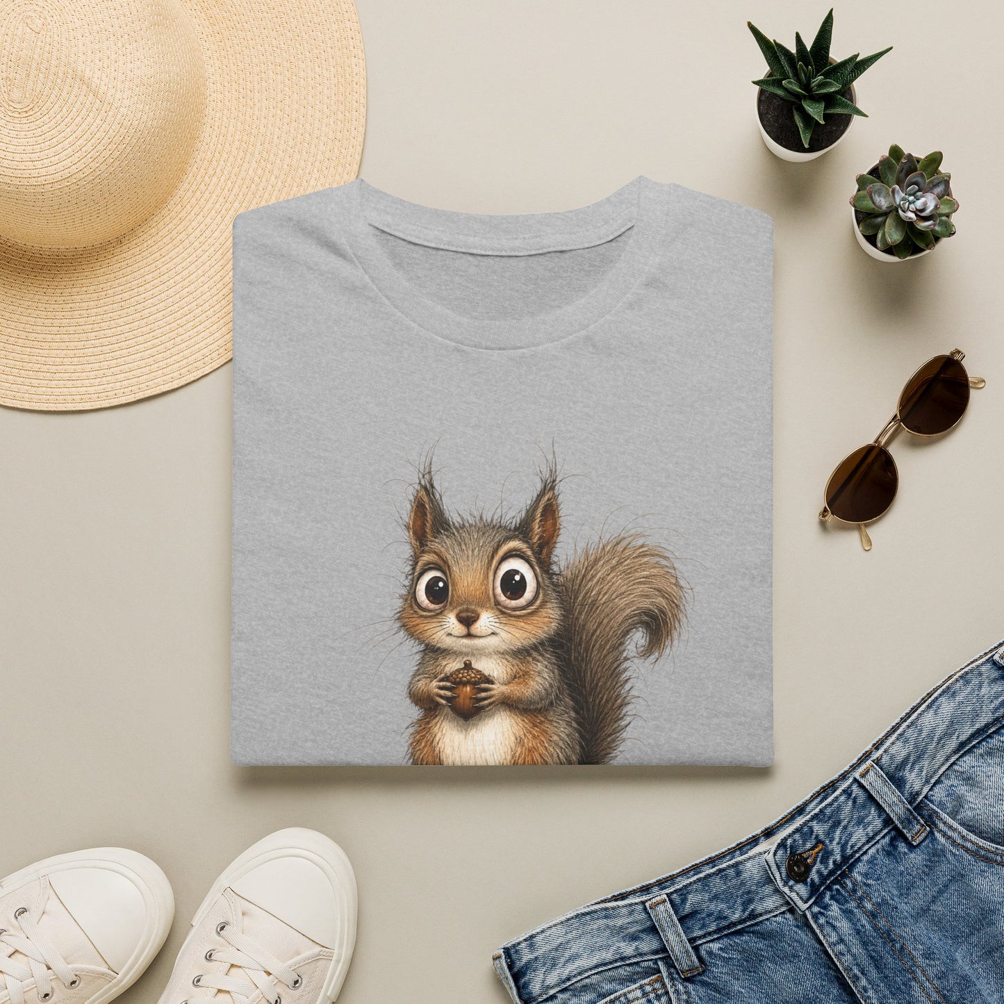 Cute Squirrel Graphic T-Shirt — Adorable Woodland Animal Tee