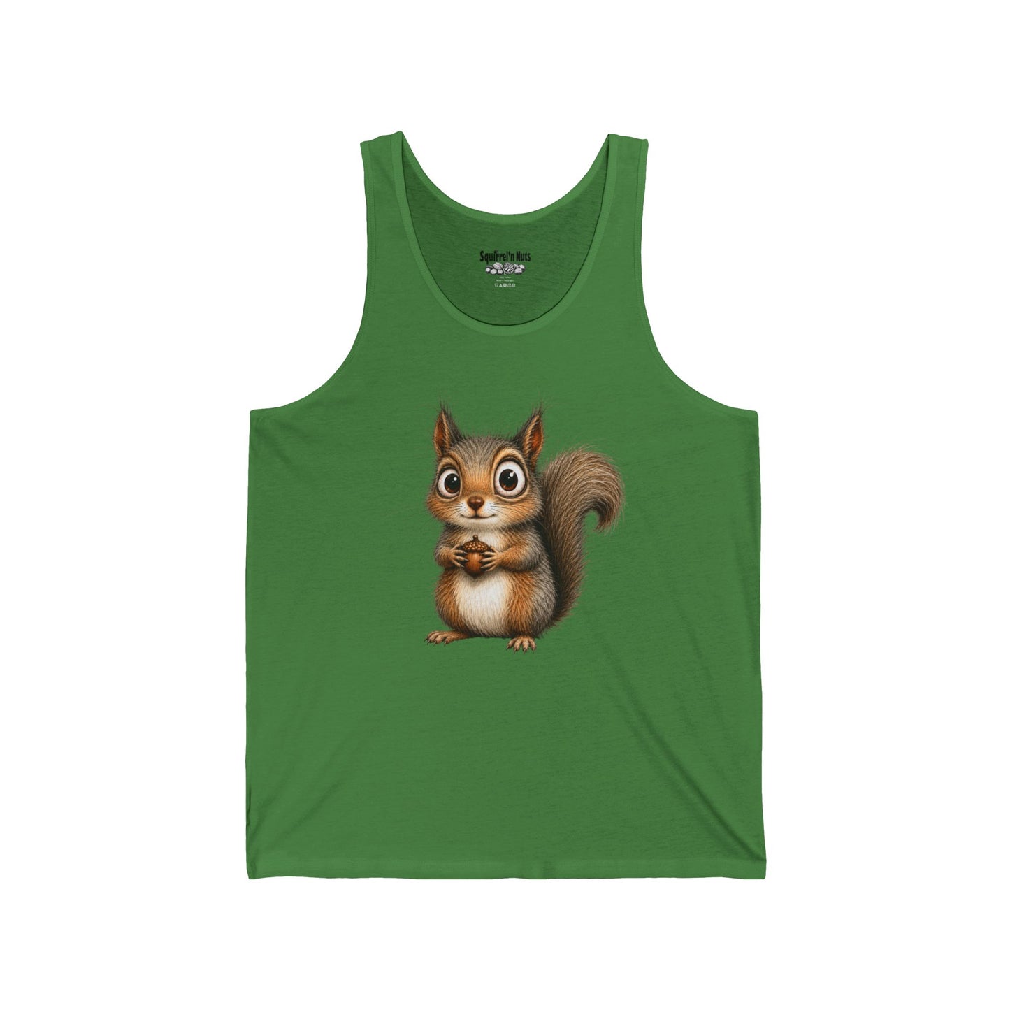 Cute Cartoon Squirrel Tank Top — Adorable Woodland Animal Graphic Tee