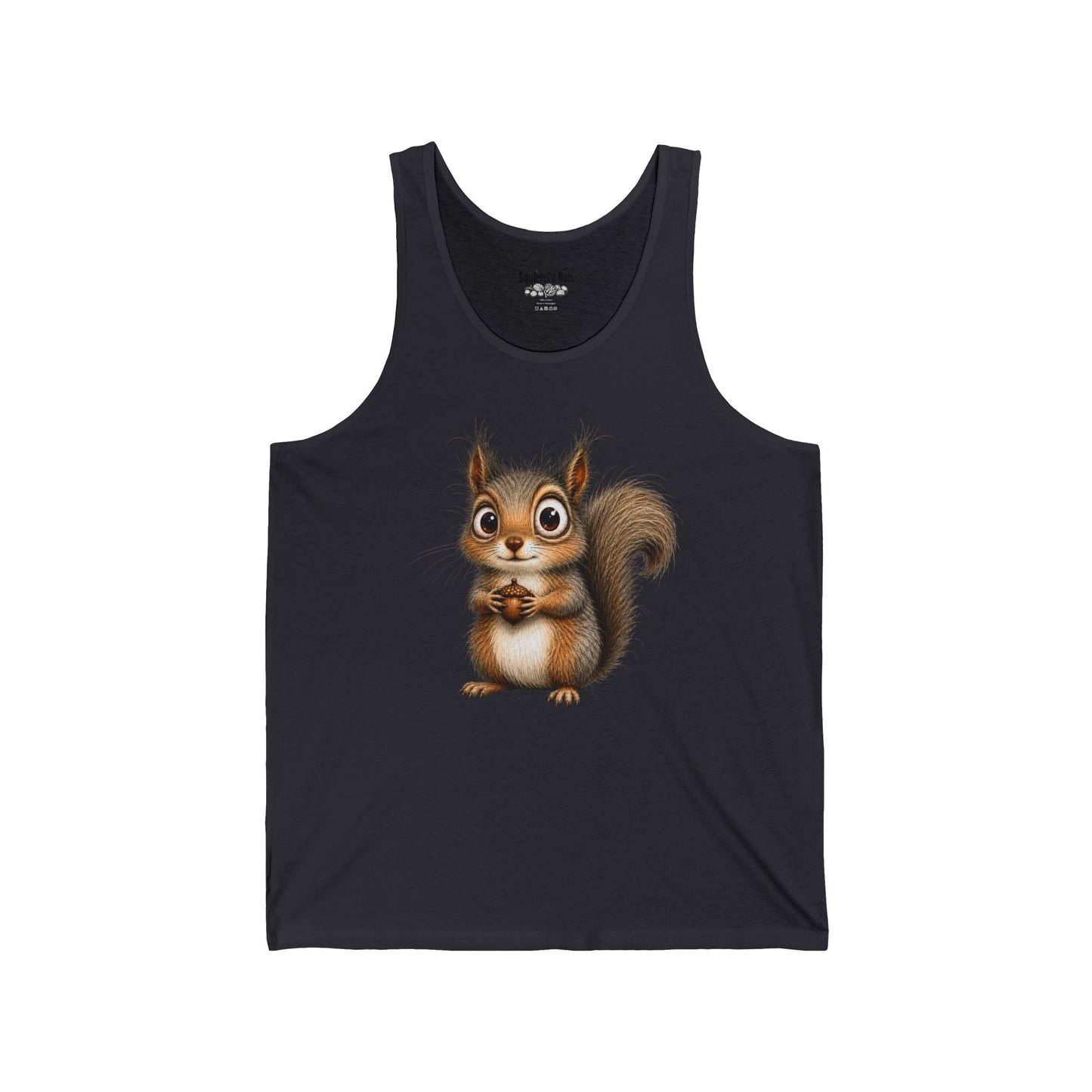 Cute Cartoon Squirrel Tank Top — Adorable Woodland Animal Graphic Tee