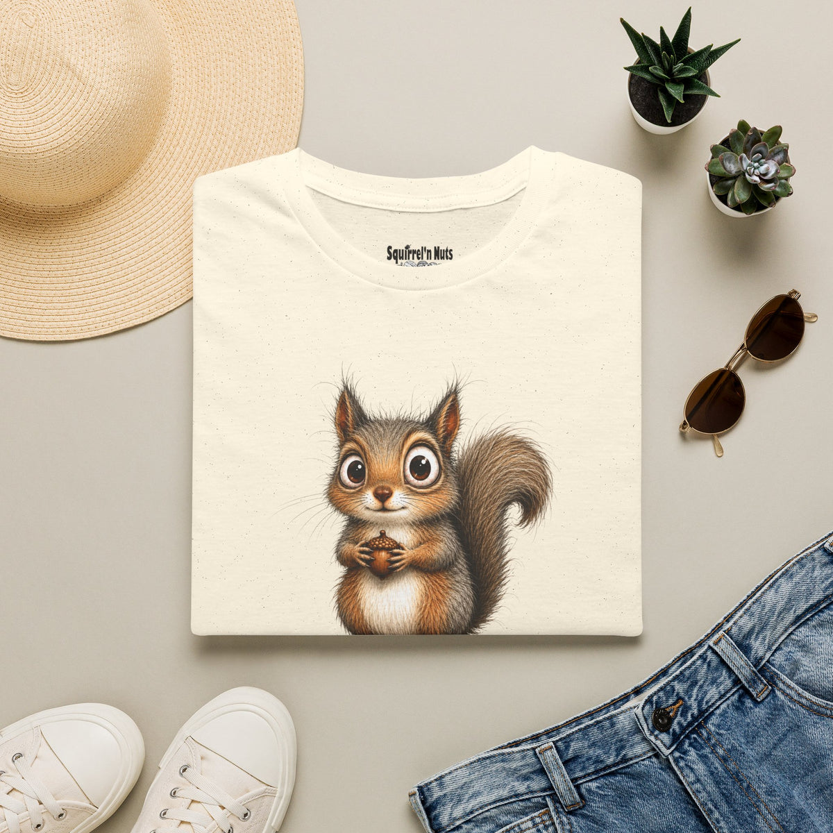 Cute Squirrel Graphic T-Shirt — Adorable Woodland Animal Tee