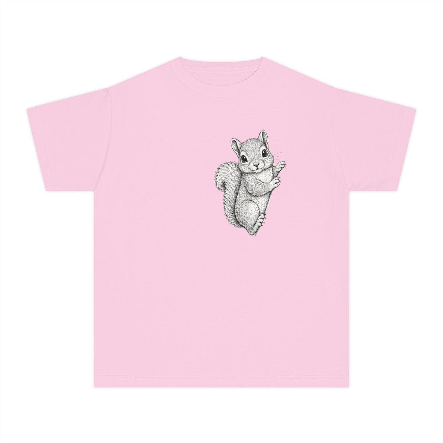 Youth Tee — Cute Hand-Drawn Squirrel Graphic Shirt