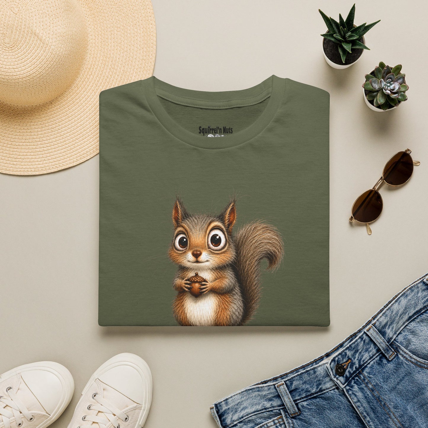 Cute Squirrel Graphic T-Shirt — Adorable Woodland Animal Tee