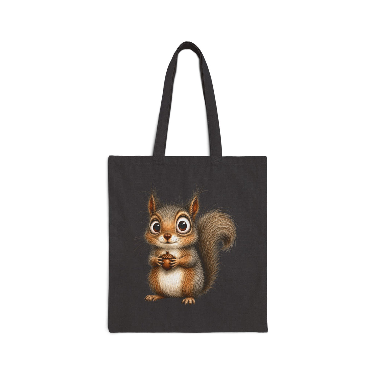 Cute Squirrel Canvas Tote Bag – Adorable Woodland Animal Shopper