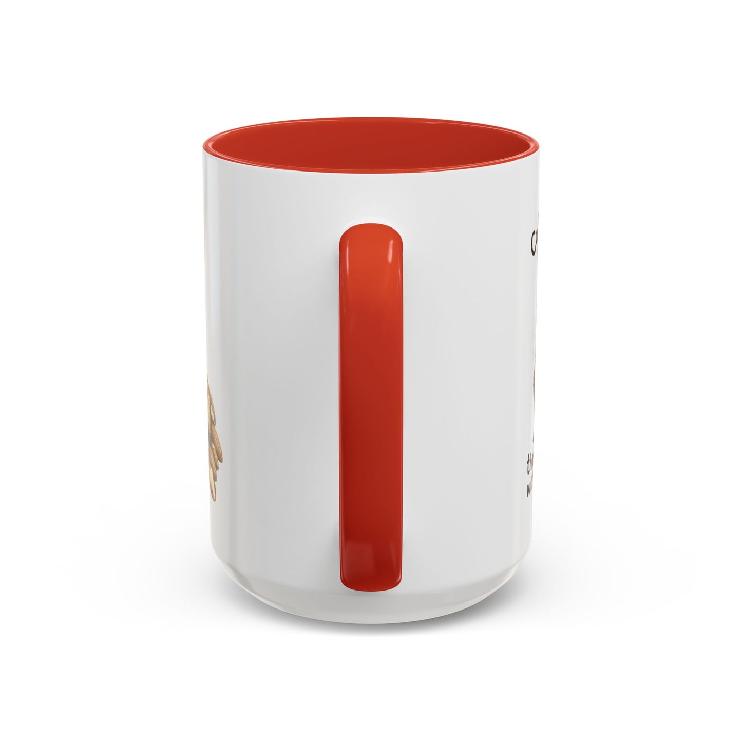 Coffee Mug - Rustic Coffee Beans Illustration Accent Mug (11/15oz)