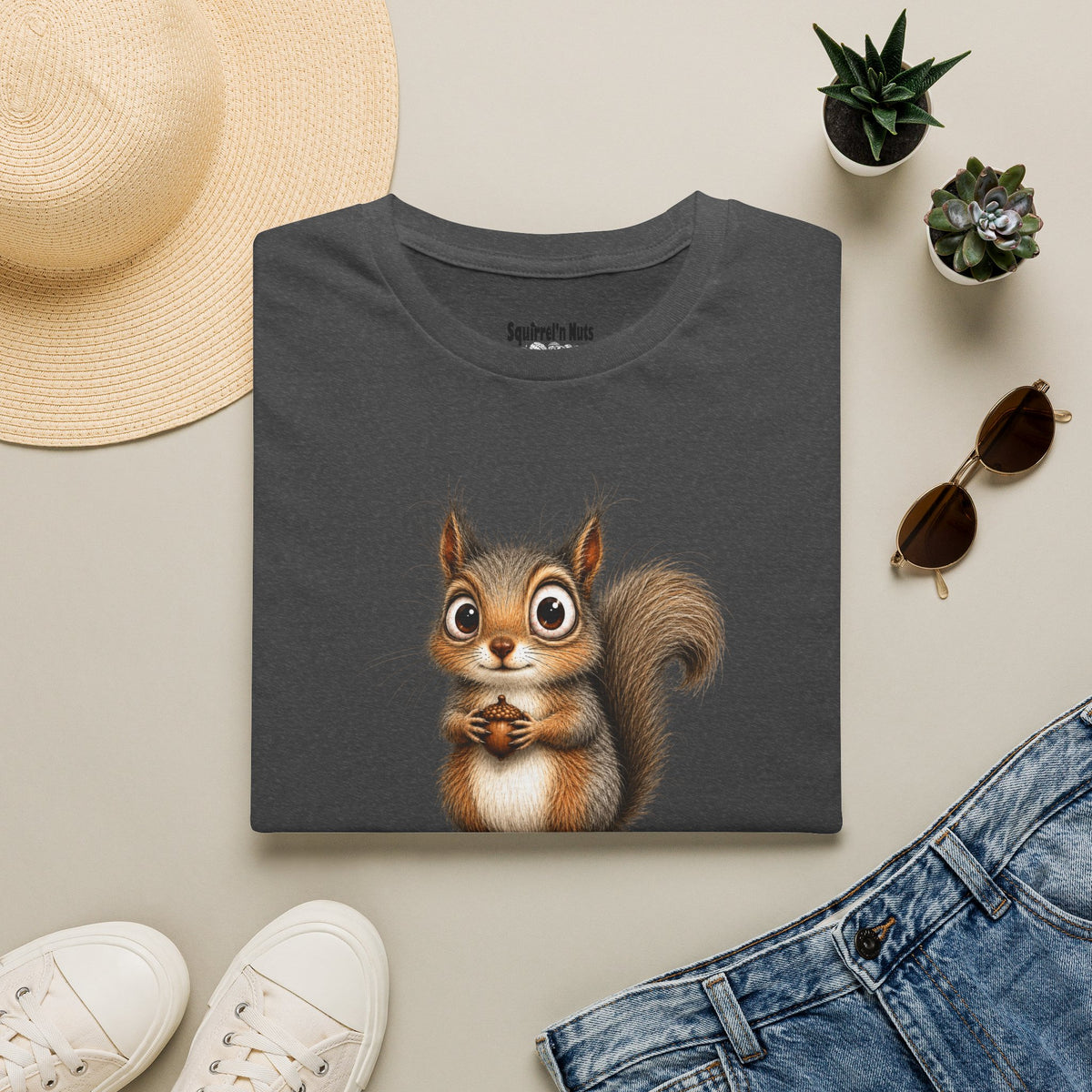 Cute Squirrel Graphic T-Shirt — Adorable Woodland Animal Tee