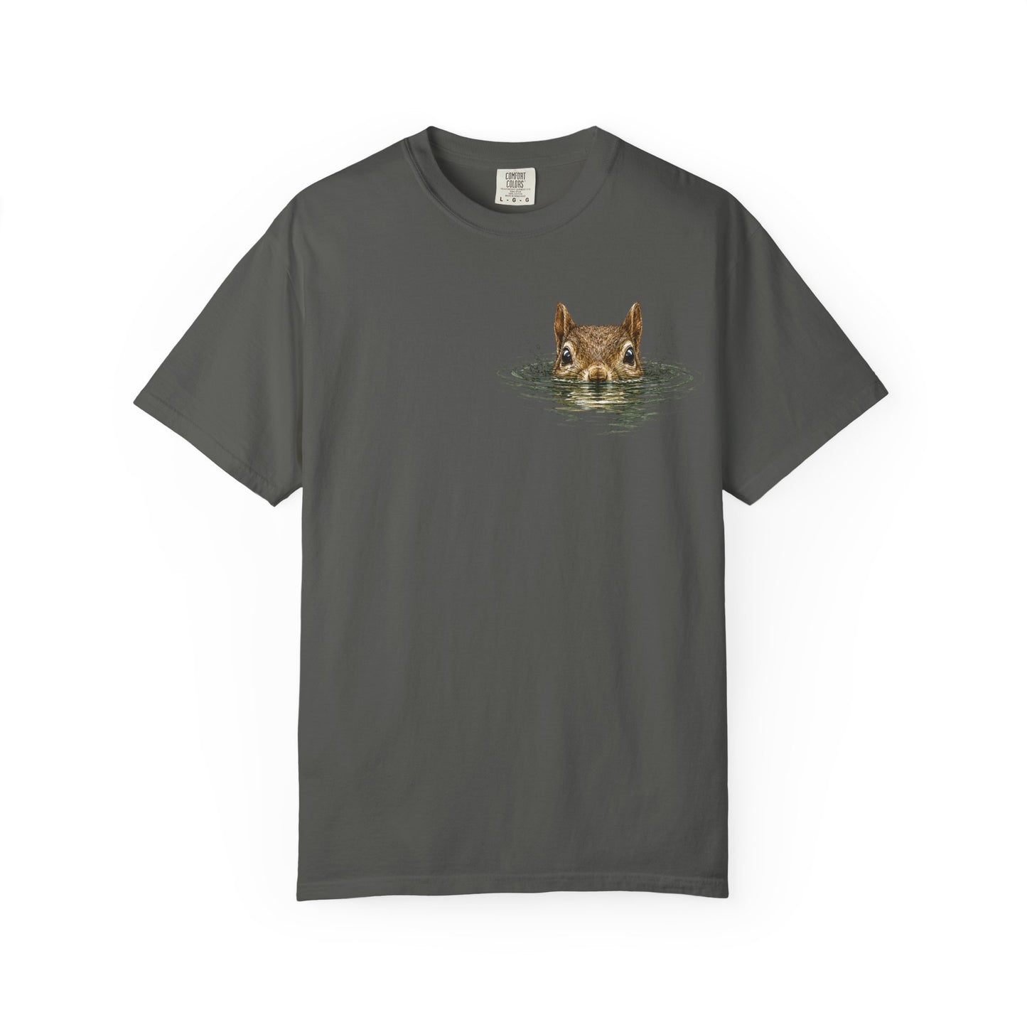 Squirrel Peek Graphic T-Shirt — Cute Woodland Animal Tee