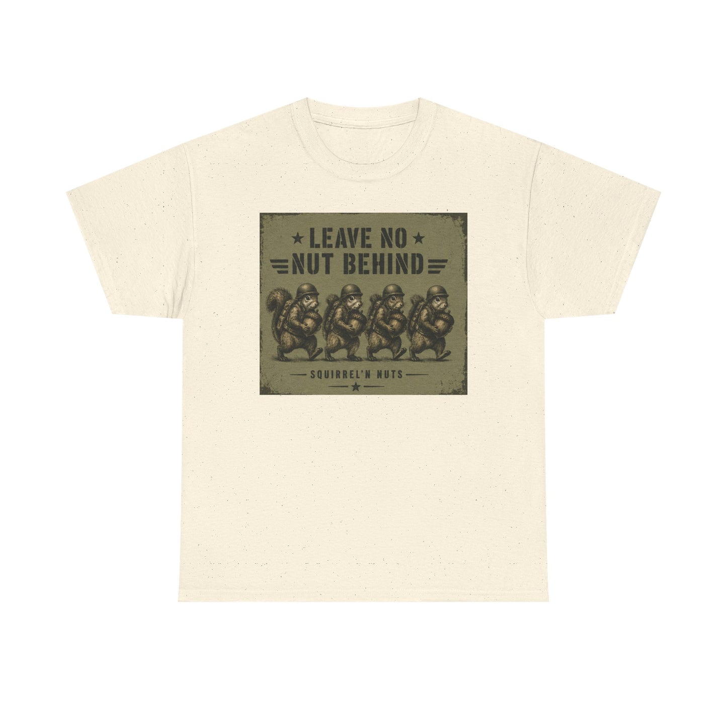 Leave No Nut Behind Tee — Funny Squirrel Conservation Graphic T-Shirt