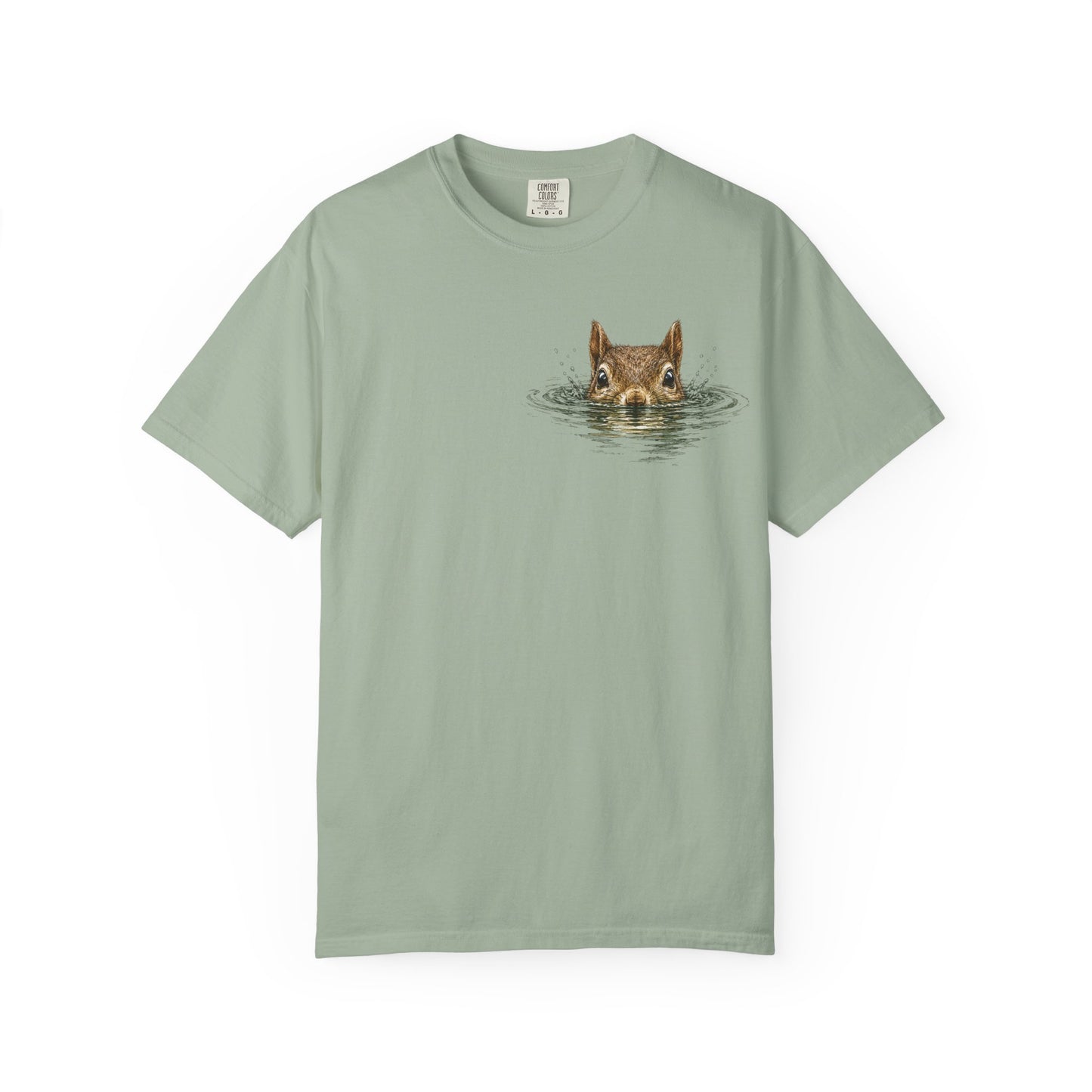 Squirrel Peek Graphic T-Shirt — Cute Woodland Animal Tee