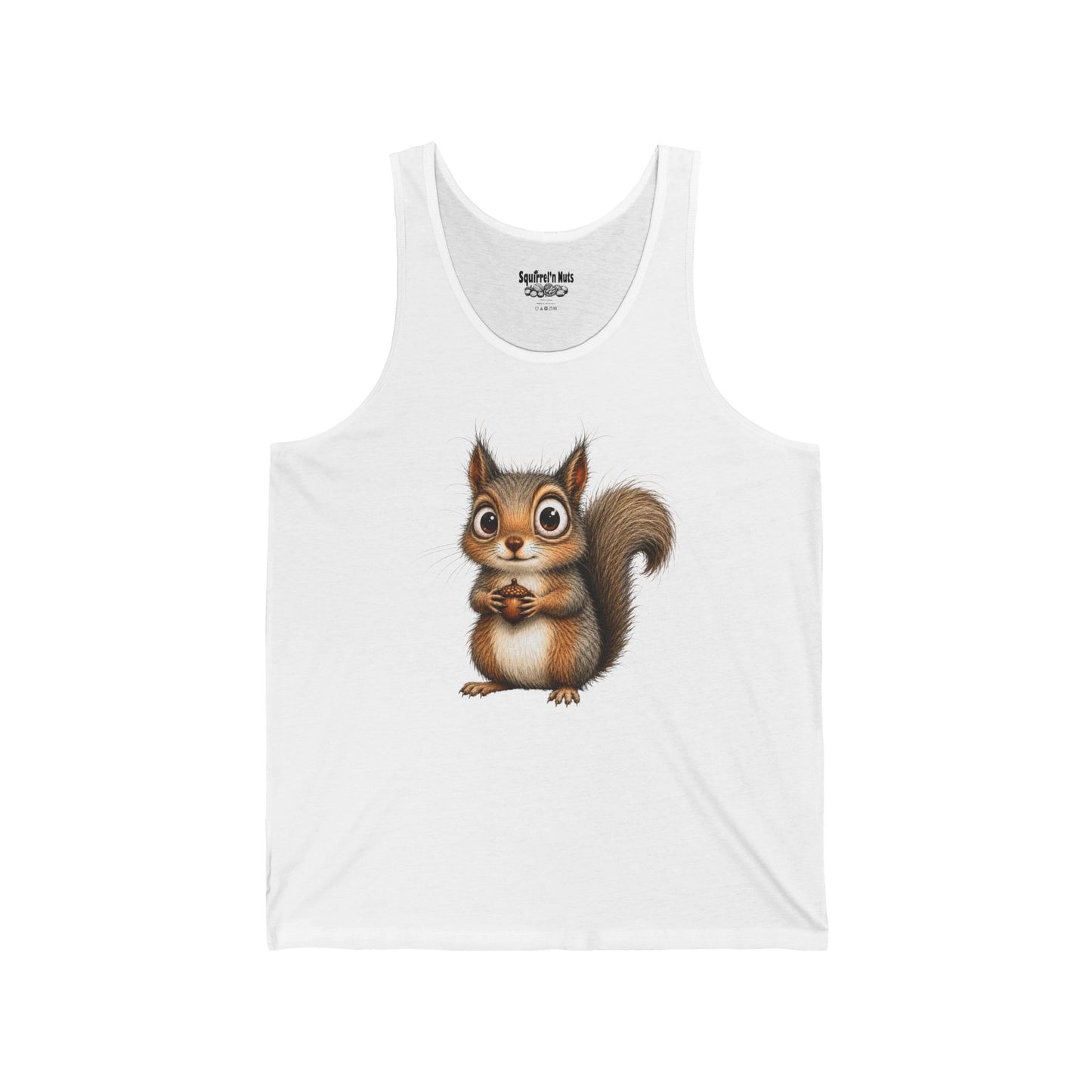 Cute Cartoon Squirrel Tank Top — Adorable Woodland Animal Graphic Tee