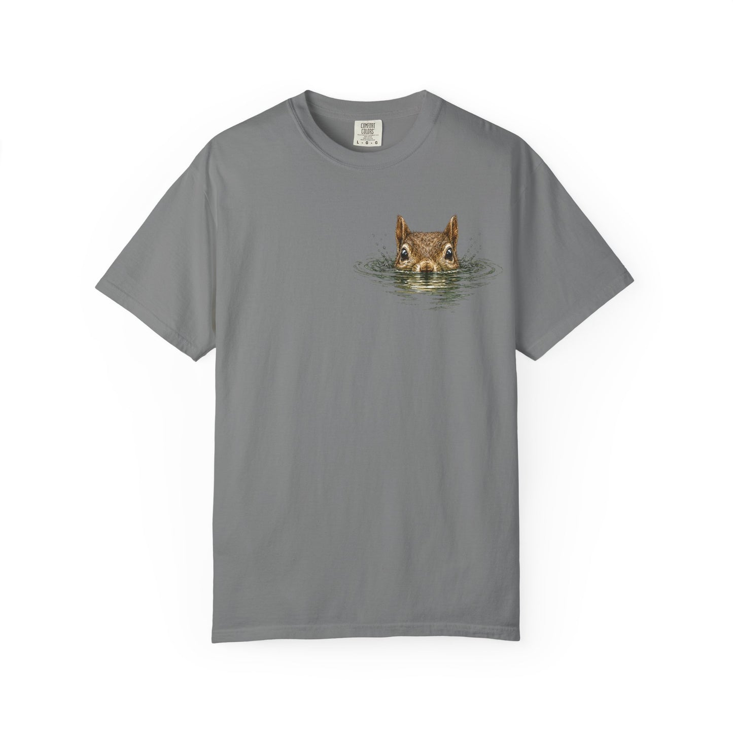 Squirrel Peek Graphic T-Shirt — Cute Woodland Animal Tee
