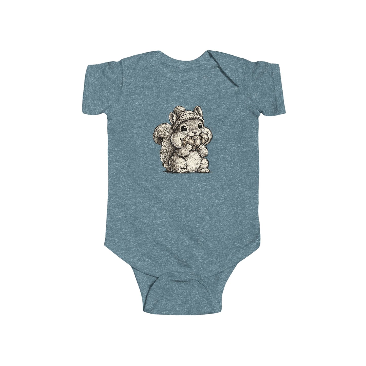 Cute Squirrel'n Nut  Infant Bodysuit – Adorable Sketch Baby Onesie