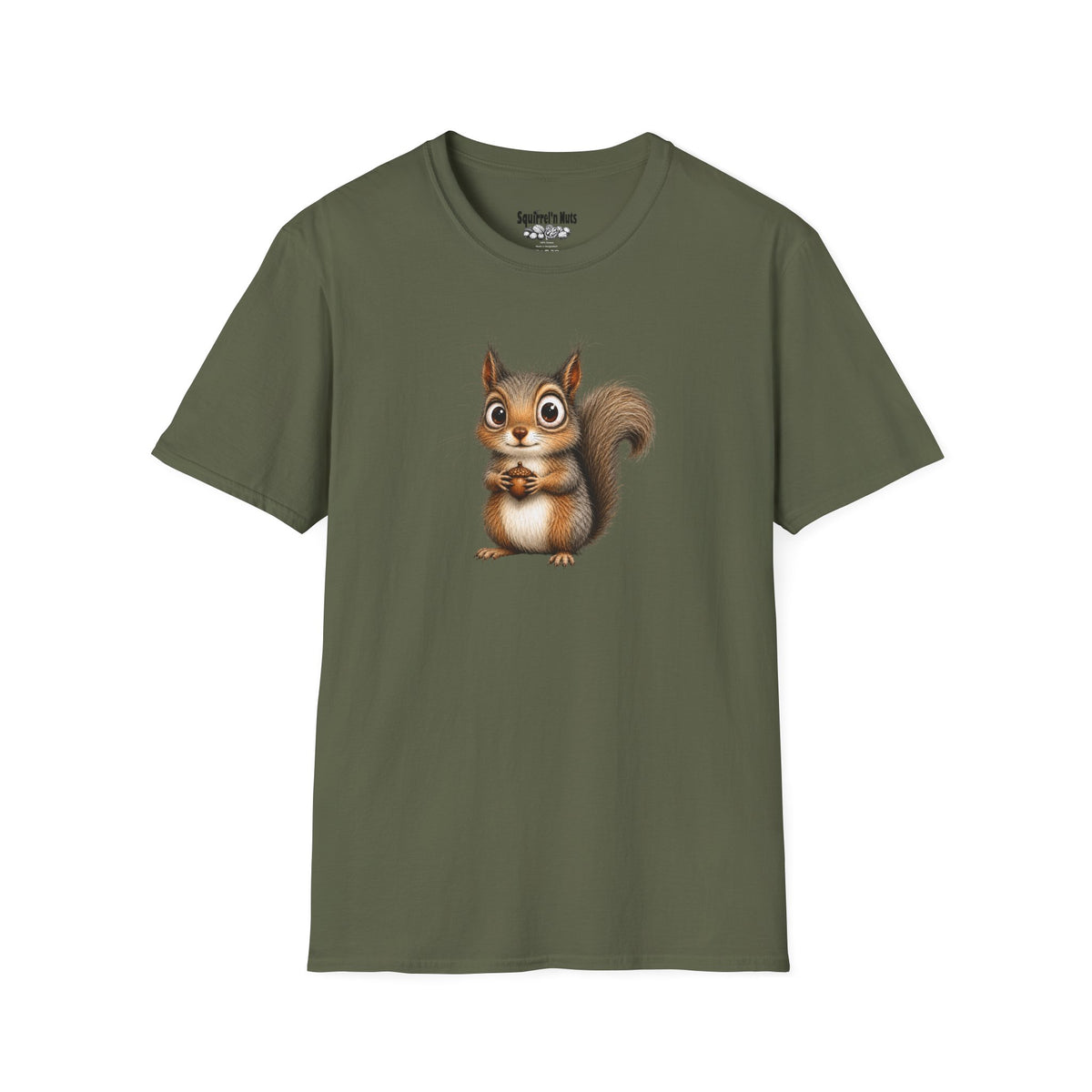 Cute Squirrel Graphic T-Shirt — Adorable Woodland Animal Tee