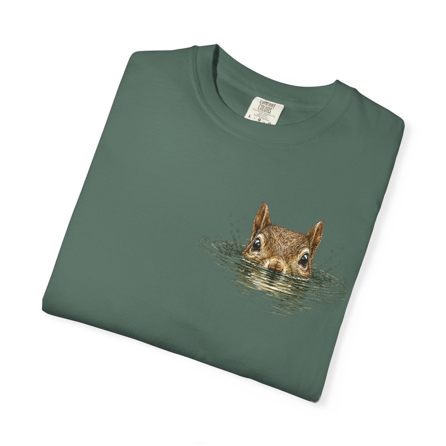 Squirrel Peek Graphic T-Shirt — Cute Woodland Animal Tee