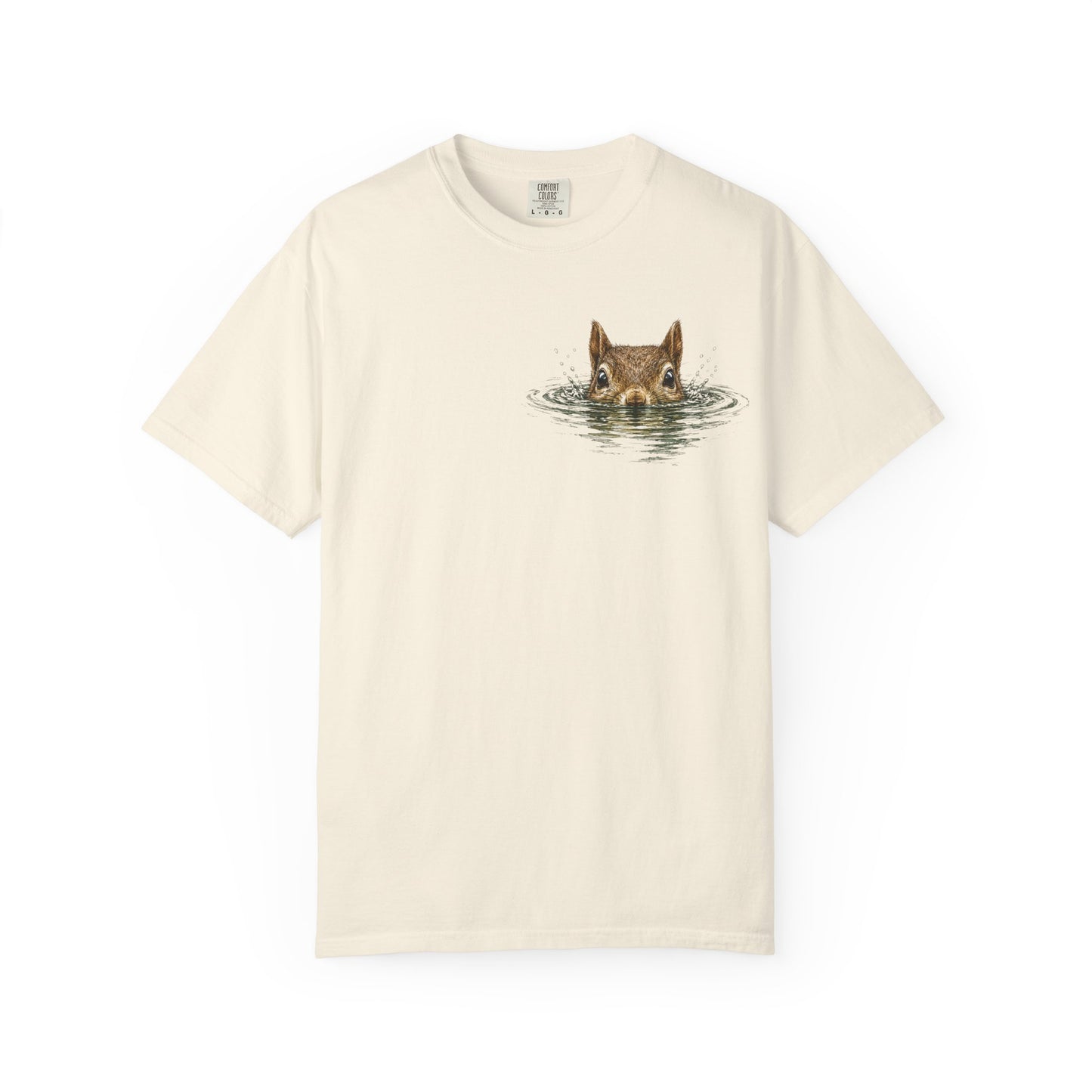 Squirrel Peek Graphic T-Shirt — Cute Woodland Animal Tee