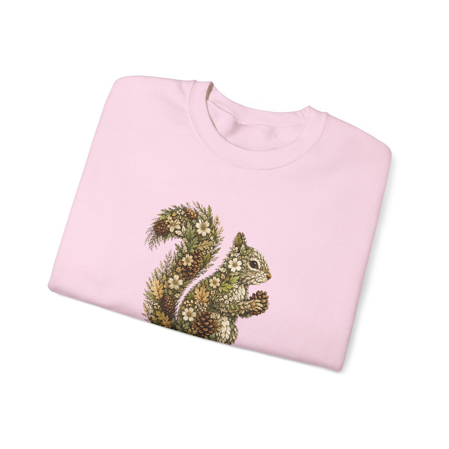 Floral Squirrel Crewneck Sweatshirt