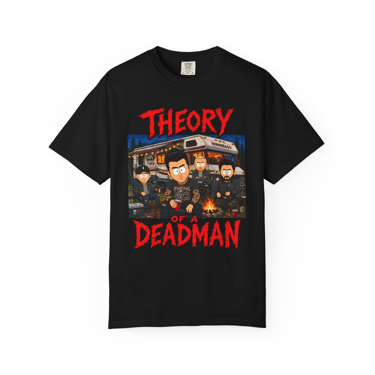 Theory of a Deadman Band Tee — Retro Concert Graphic T-Shirt